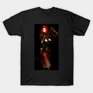 Digital Figure Artwork. Multi-coloured T-Shirt